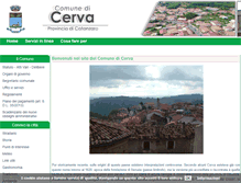 Tablet Screenshot of comune.cerva.cz.it